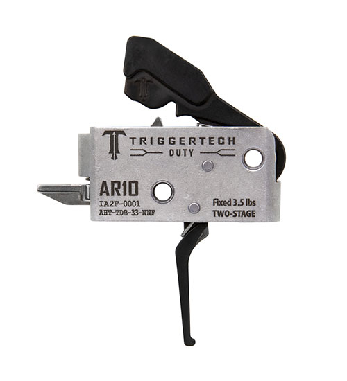 AR-10 Duty Trigger tarjoaa luotettavuutta ja suorituskykyä, pidemmän take upin ja voimakkaamman resetin, suunniteltu aktiivisille MIL/LE-operaattoreille.